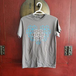 Men's Small Gray Microsoft Ignite Tour - Heart Design T-shirt
